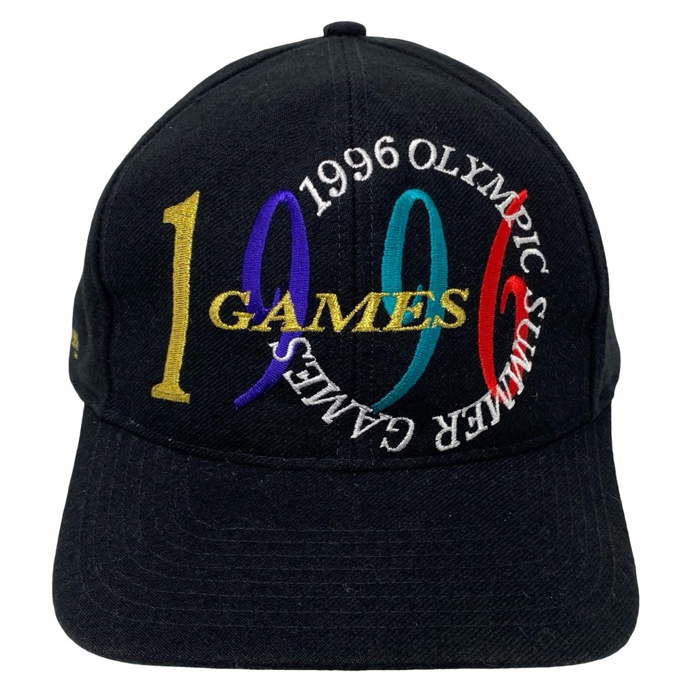 Vintage The Game 1996 Atlanta Olympic Games Snapback Hat Black Summer Games Cap